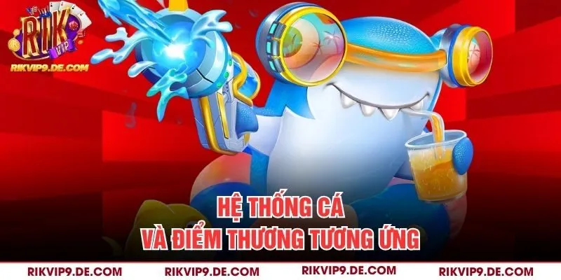 Hệ thống cá và điểm thương tương ứng