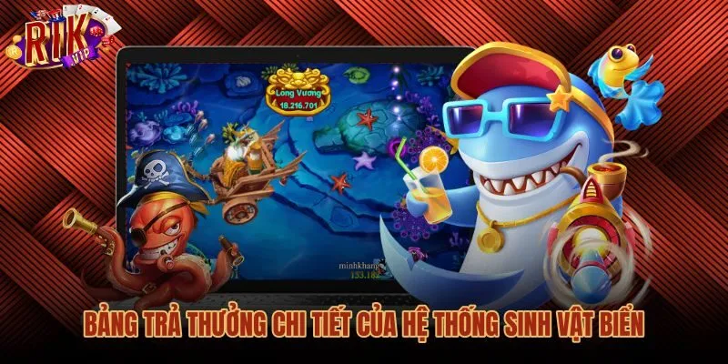 Hệ số quy đổi sinh vật biển bắn cá long vương